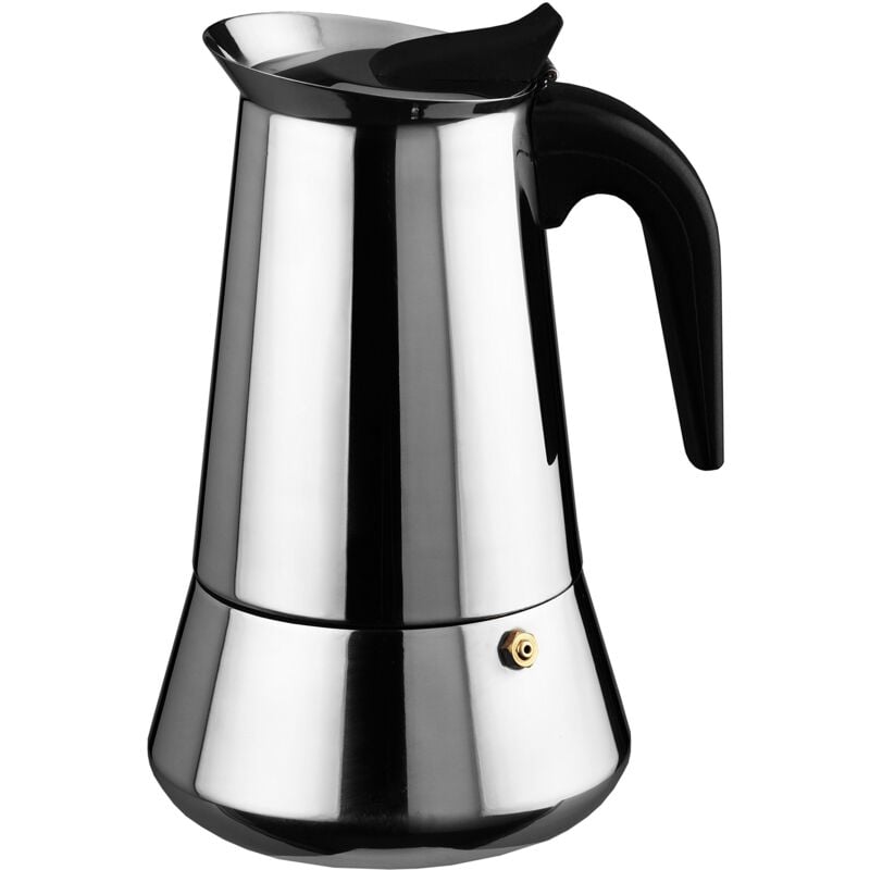 foto del prodotto ilsa caffettiera esxpresso, in acciaio inox, modello bonkaffe, colore argento centimeters argento
