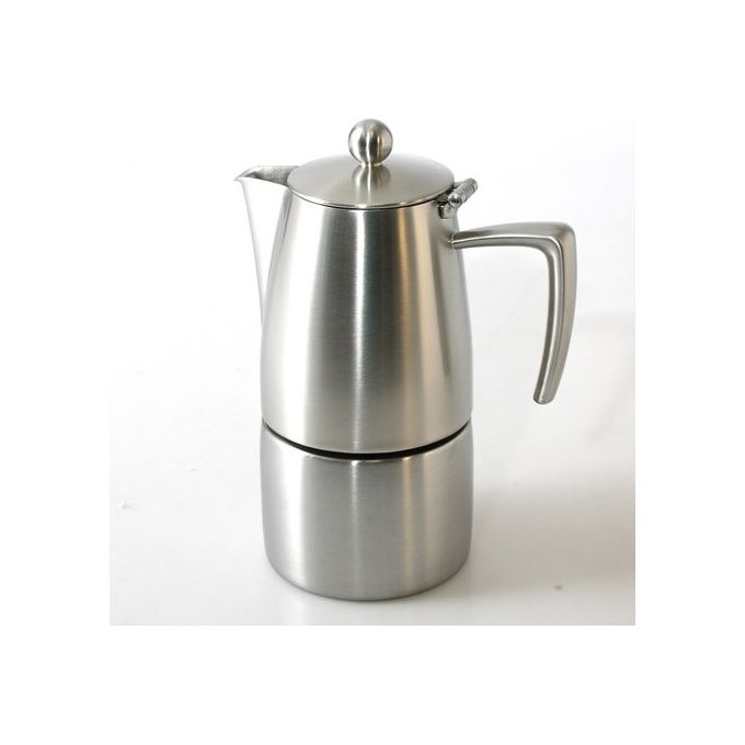 foto del prodotto ilsa caffettiera moka 10 tazze per induzione in acciaio inox satinato