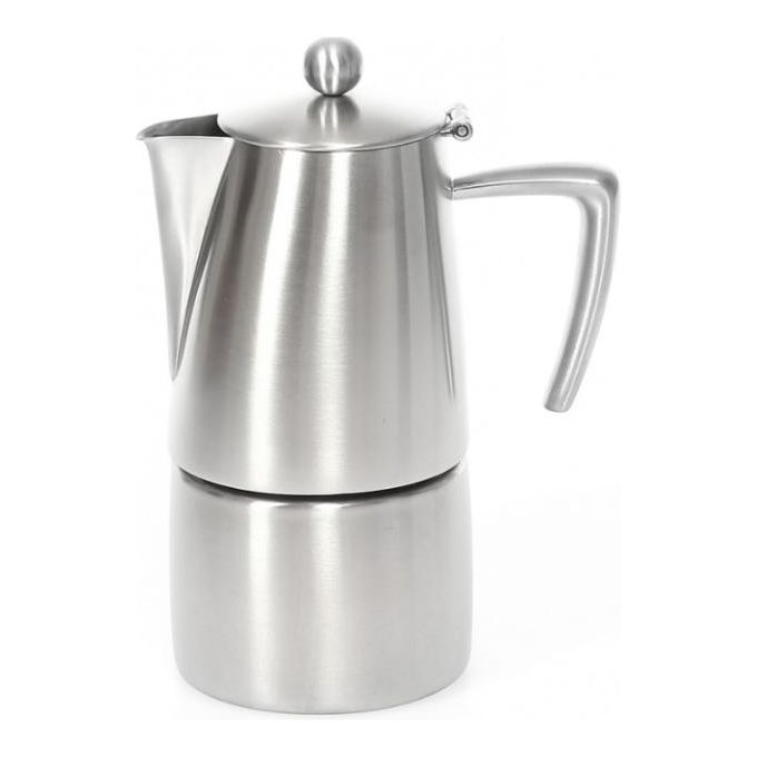 foto del prodotto ilsa caffettiera moka 6 tazze per induzione in acciaio inox satinato