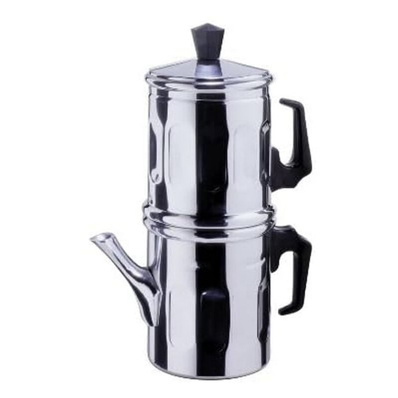 foto del prodotto ilsa caffettiera napoletana diamante, alluminio, tazze 9, cl 60