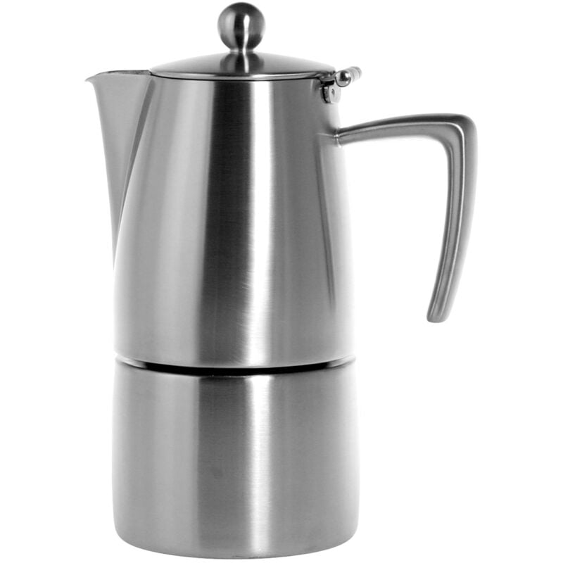 foto del prodotto ilsa slancio caffettiera espresso, 4 cups, acciaio inossidabile, argento