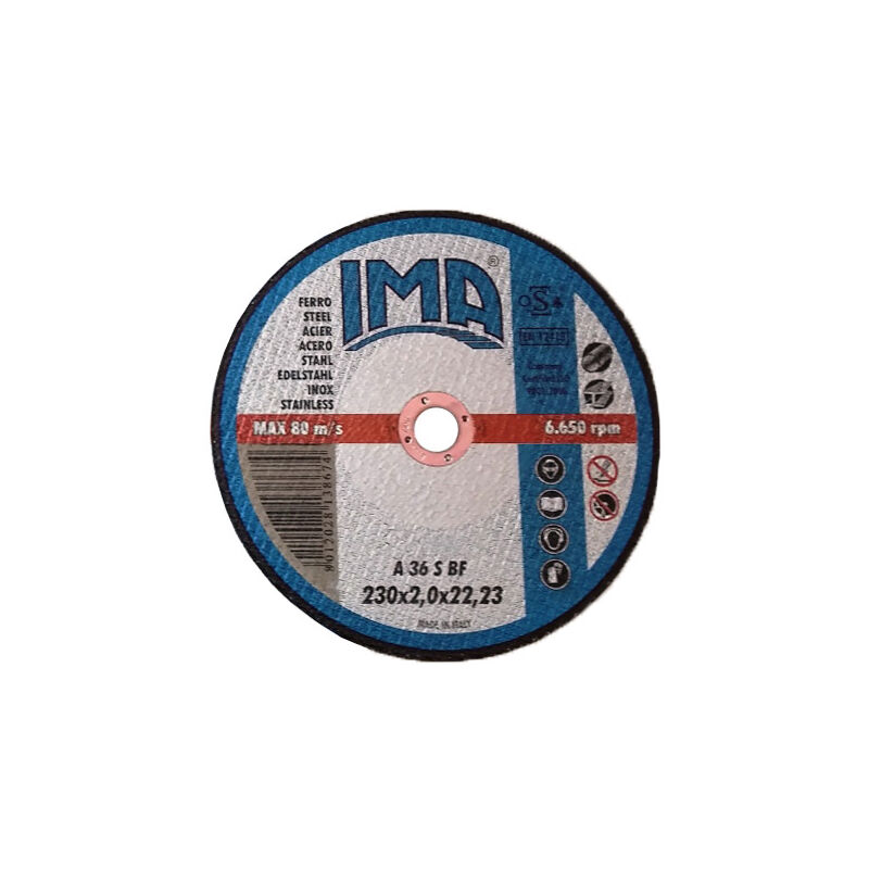 foto del prodotto ima disco per ferro cf.5pz piano d.230x2x22
