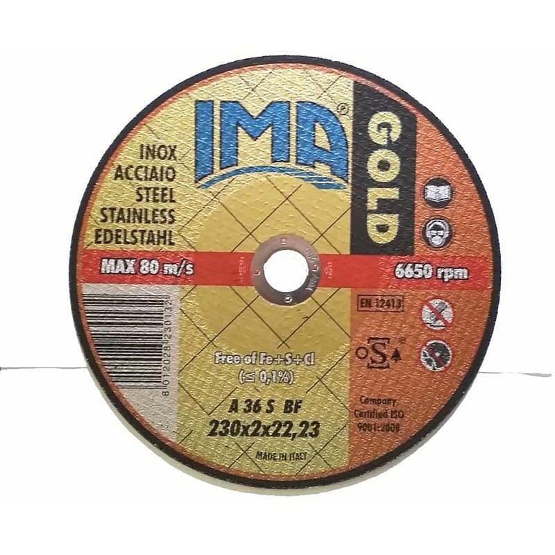 foto del prodotto ima disco per inox gold piano d.230x2x22