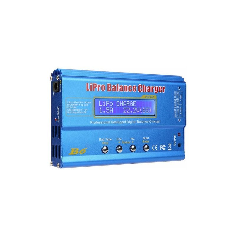 foto del prodotto imax caricabatterie bilanciato per batteria rc lipo nimh nuovissimo b6 con display lcd digitale