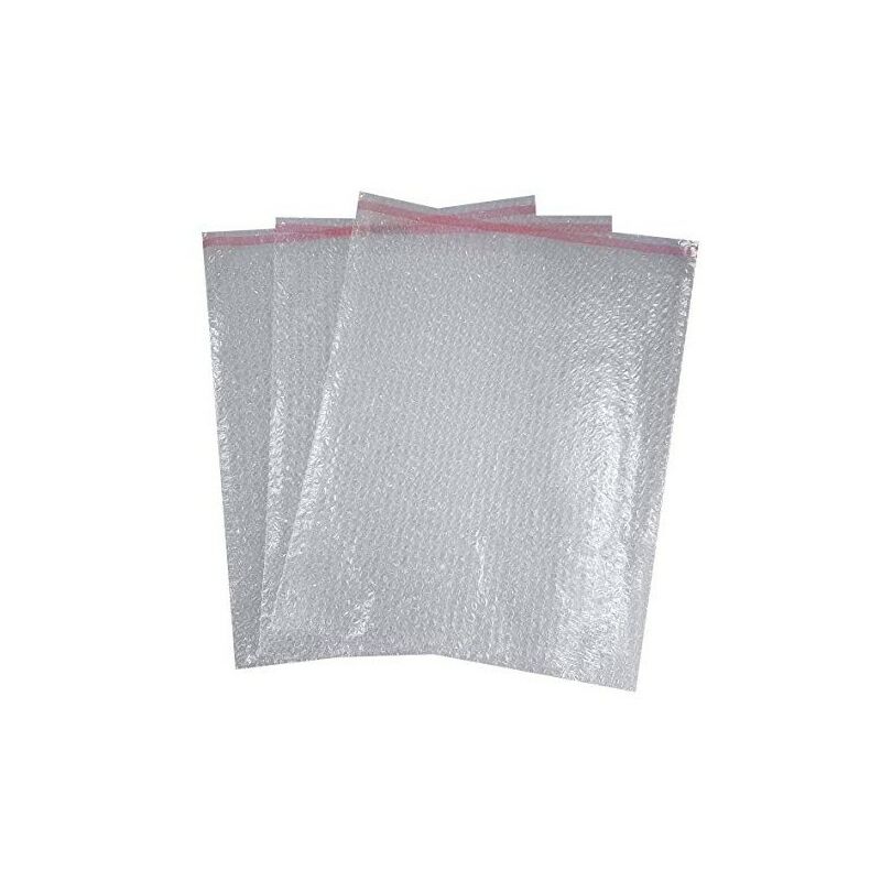 foto del prodotto imballaggi 2000 100 buste pluriball per spedizione e trasloco con chiusura adesiva 13x20 cm buste da imballaggio con bolle adatte per spedire