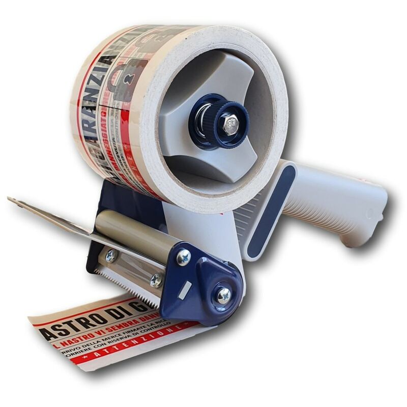 foto del prodotto imballaggi 2000 4 dispenser per nastro adesivo 75x66 nastratrice professionale con regolatore di tensione tendinastro 75mm x 66mt
