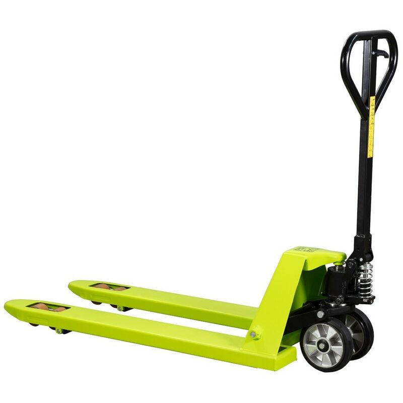 foto del prodotto imballaggi 2000 transpallet manuale pramac portata 2200 kg traspallet carrello elevatore con 4 rulli poliuretano 100 made in italy