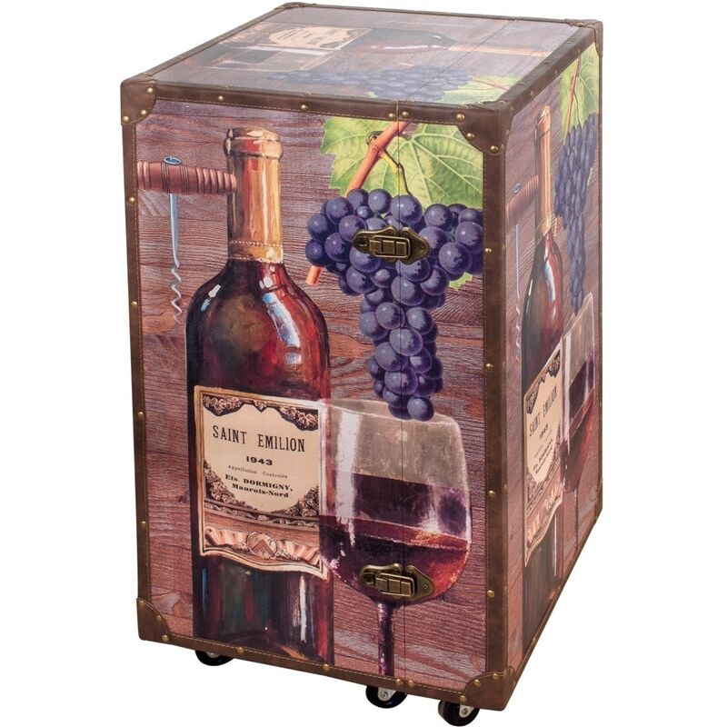 foto del prodotto imbottigliamento per mobili il mobile arrivato mobili ausiliari marroni 48x48x80cm 25620 signes grimalt