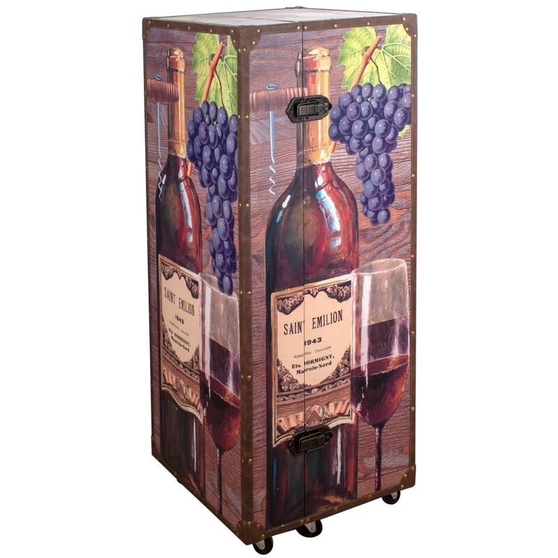 foto del prodotto imbottigliamento per mobili mobili ausiliari multicolore bottlero 53x49x120cm 25628 signes grimalt