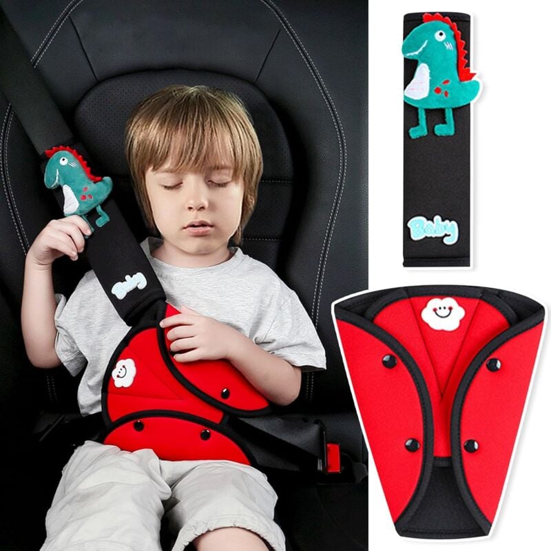 foto del prodotto imbottitura per cintura di sicurezza per bambini, imbottiture per cintura di sicurezza per auto, imbottiture rimovibili di alta qualit per cintura