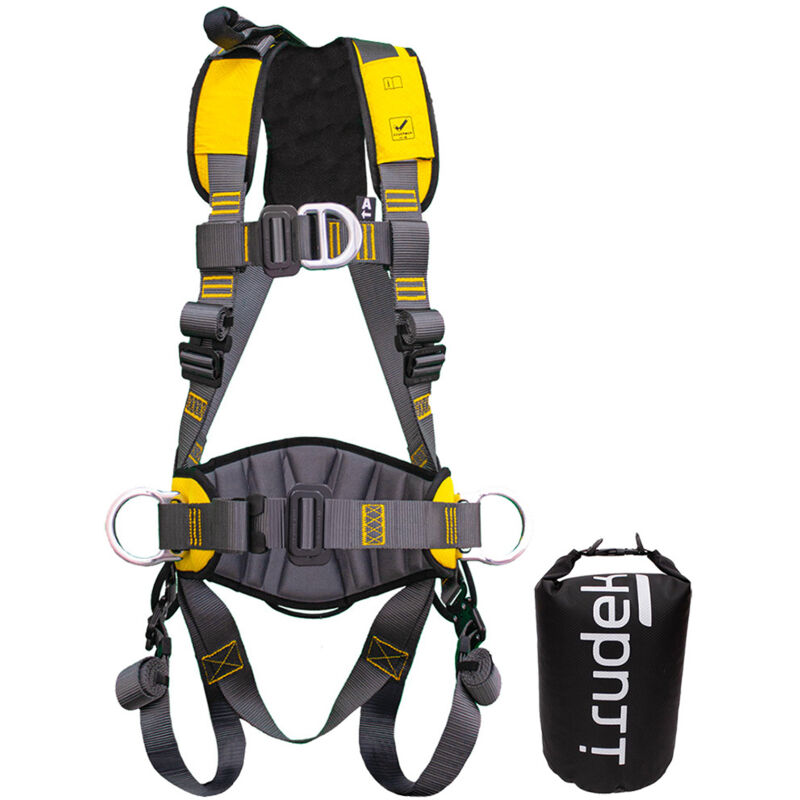 foto del prodotto imbracatura anticaduta irudek expert pro 100 l xxl nero giallo