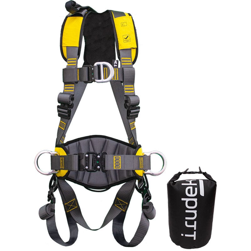 foto del prodotto imbracatura anticaduta irudek expert pro 200 l xxl nero giallo