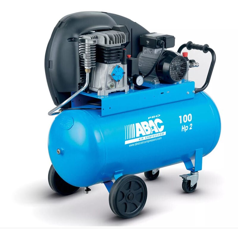 foto del prodotto imbriano compressore aria serbatoio 100lt motore 2hp silenziato abac
