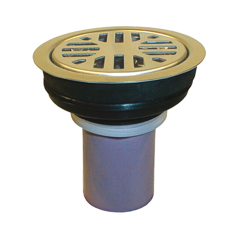 foto del prodotto imbuto d 110mm con griglia in acciaio inox d 85mm