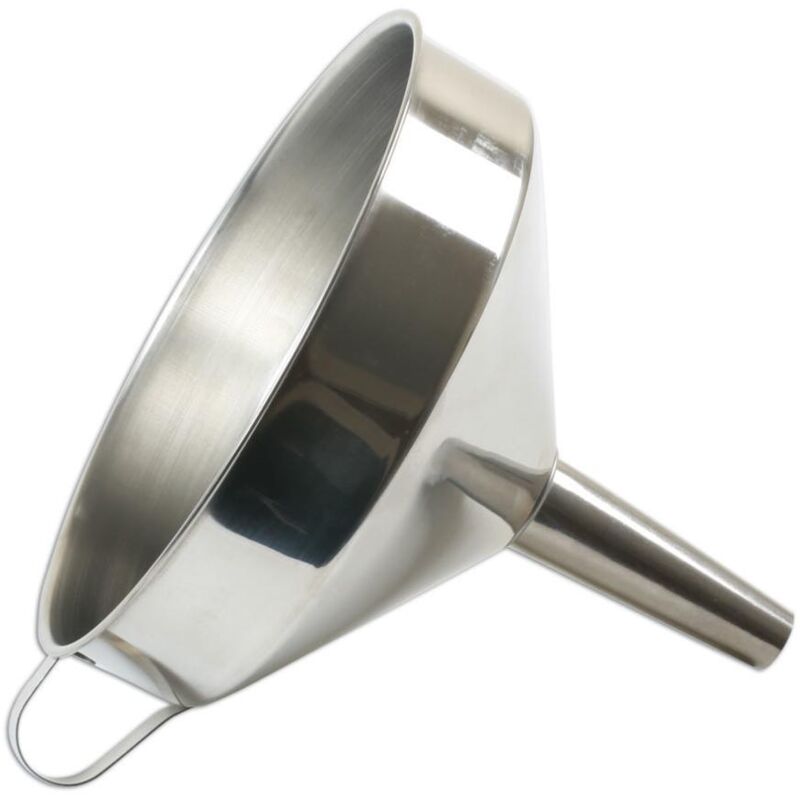 foto del prodotto imbuto di 20 cm di diametro in acciaio inox laser 7366
