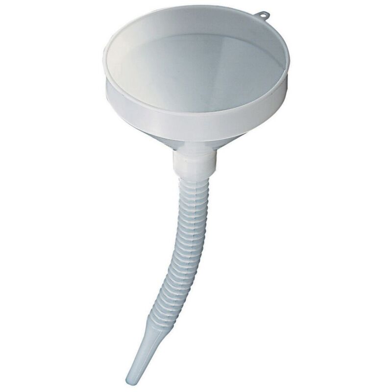 foto del prodotto imbuto diametro 23 cm con tubo snodabile e filtrino