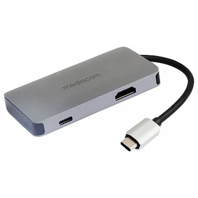 foto del prodotto imedio mediacom md c311 docking station usb c hdmi alluminio