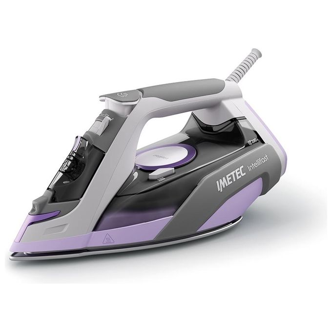 foto del prodotto imetec 9030 intellifast ferro da stiro vapore grigio e rosa