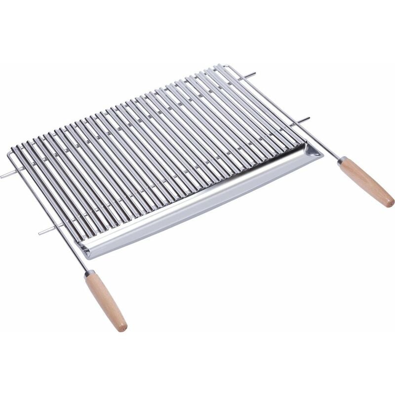 foto del prodotto imex el zorro 71653 griglia barbecue inox 80x44 cm