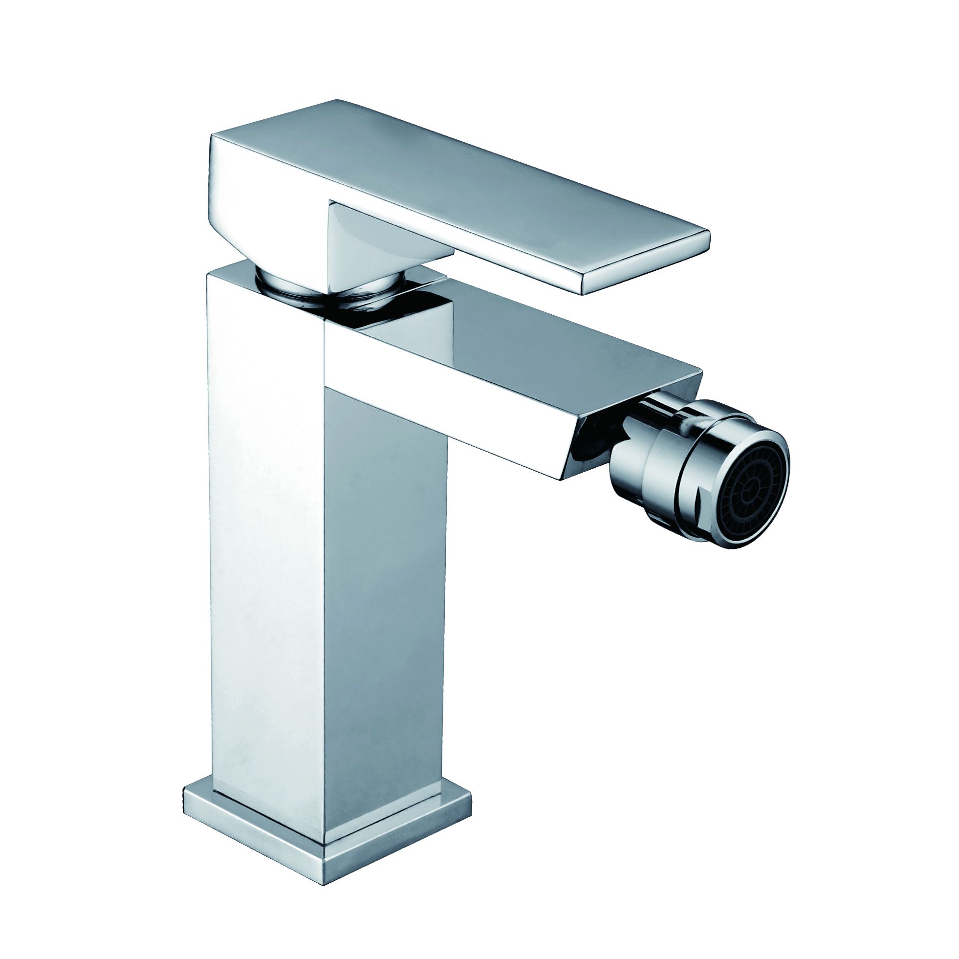 foto del prodotto imex miscelatore bidet monocomando valencia cromato in ottone e zama con cartuccia ceramica 25mm e tubi flessibili 3-8 modello imex-bdv003-2