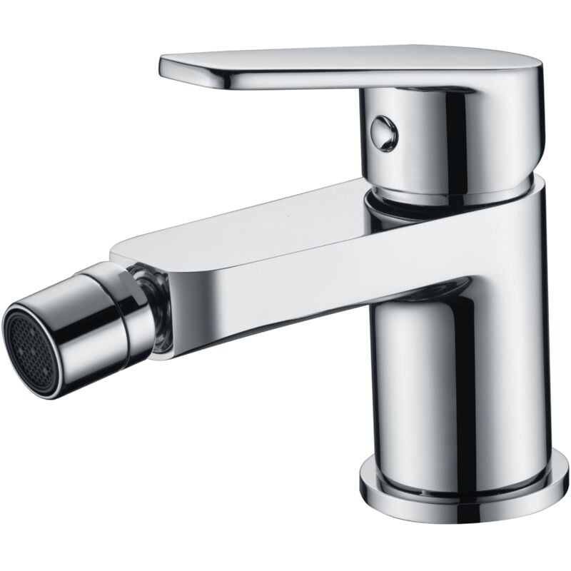 foto del prodotto imex - miscelatore per bidet monocomando modello teide colore grigio finitura cromata [ ®]