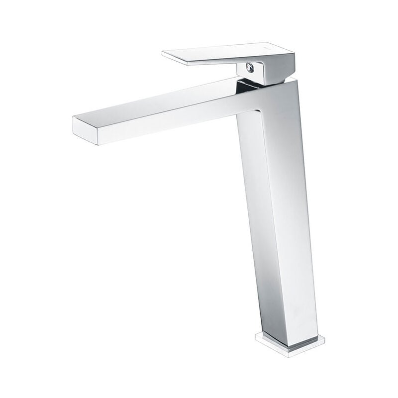 foto del prodotto imex products rubinetto monocomando per lavabo da bagno con bocca alta per acqua calda e fredda colore cromo