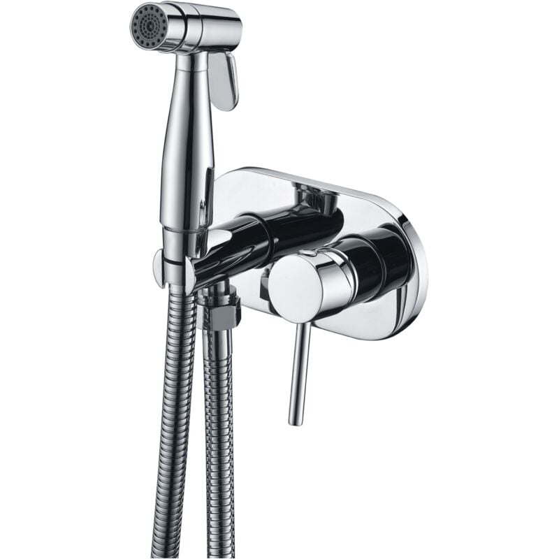 foto del prodotto imex - rubinetto bidet monocomando modello maui colore grigio finitura cromata