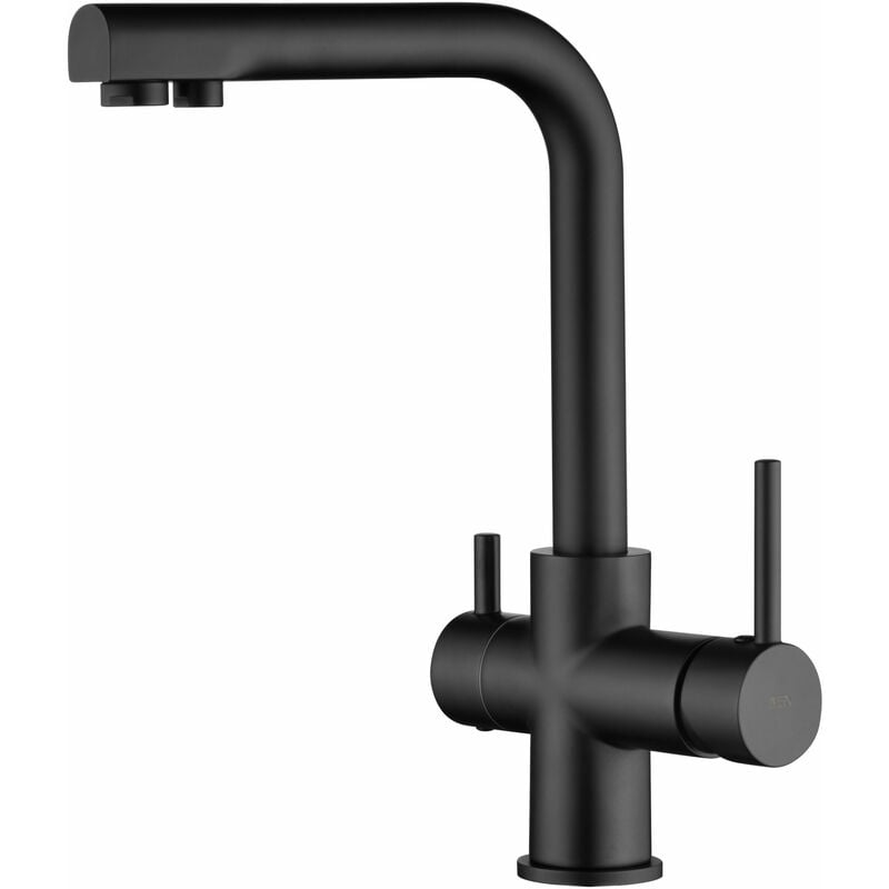 foto del prodotto imex rubinetto da cucina con osmosi monocomando modello marsella colore grigio finitura cromata 