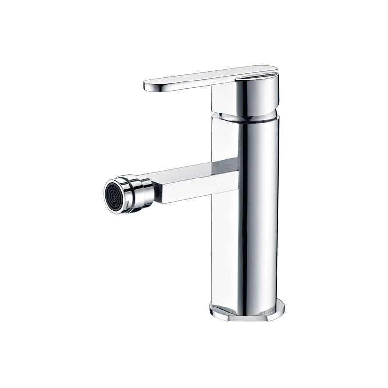 foto del prodotto imex rubinetto del bidet con monocomando modello roma colore grigio finitura cromata 