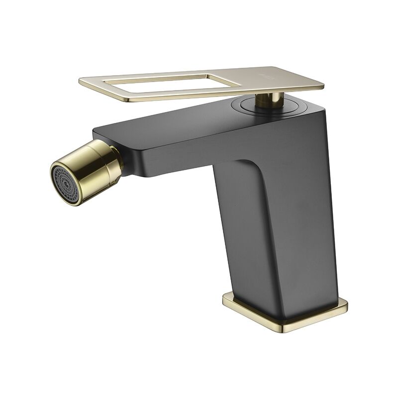 foto del prodotto imex rubinetto del bidet con monocomando modello svezia colore nero finitura verniciata 