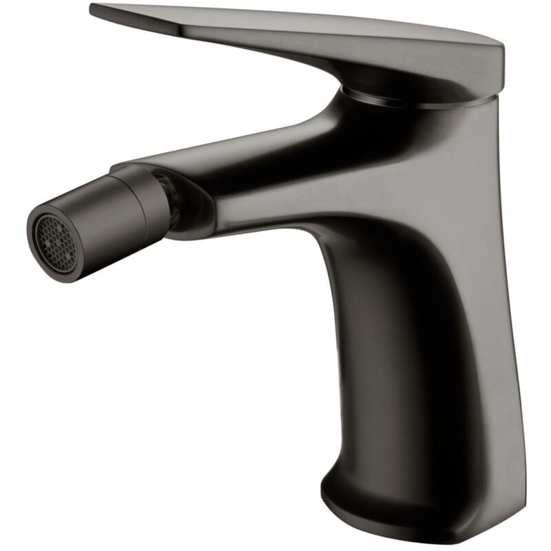 foto del prodotto imex - rubinetto del bidet monocomando modello delos colore nero finitura in metallo nero opaco