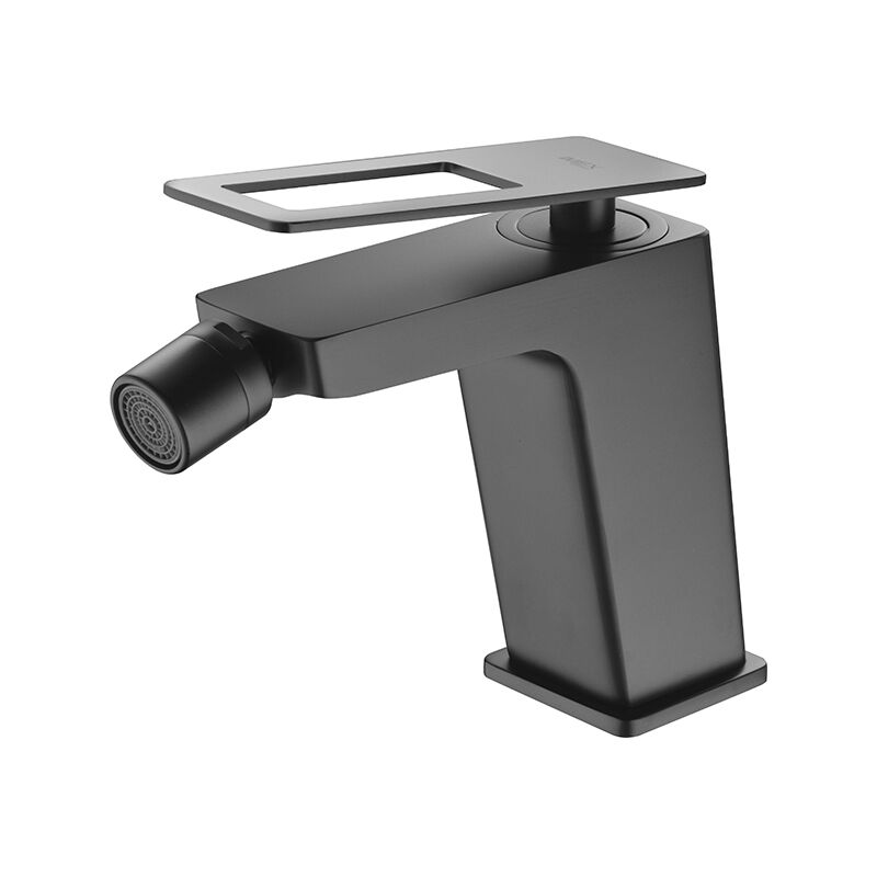 foto del prodotto imex rubinetto del bidet monocomando modello svezia colore nero finitura opaca 