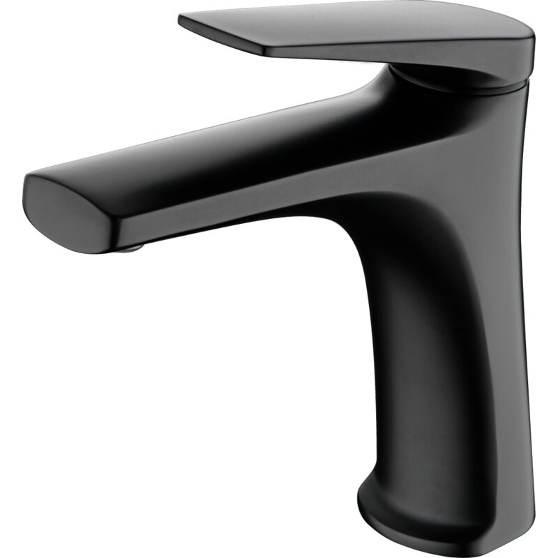 foto del prodotto imex rubinetto del lavabo monocomando modello delos colore nero 