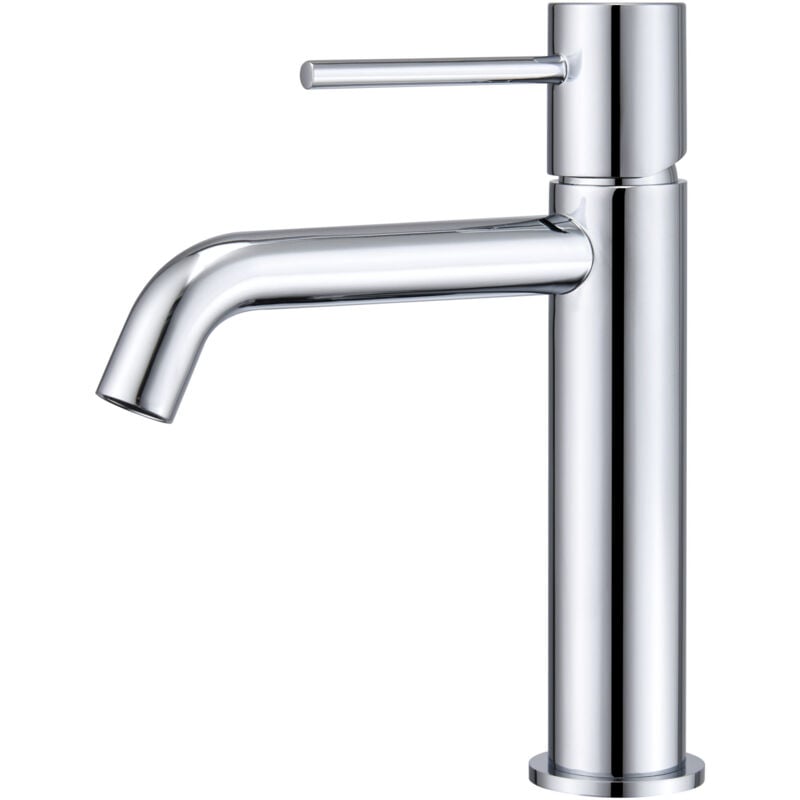 foto del prodotto imex rubinetto del lavabo monocomando modello monza colore grigio finitura cromo 
