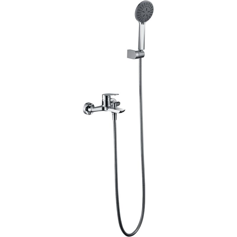 foto del prodotto imex - rubinetto della vasca con monocomando modello belgio colore grigio con finitura cromata