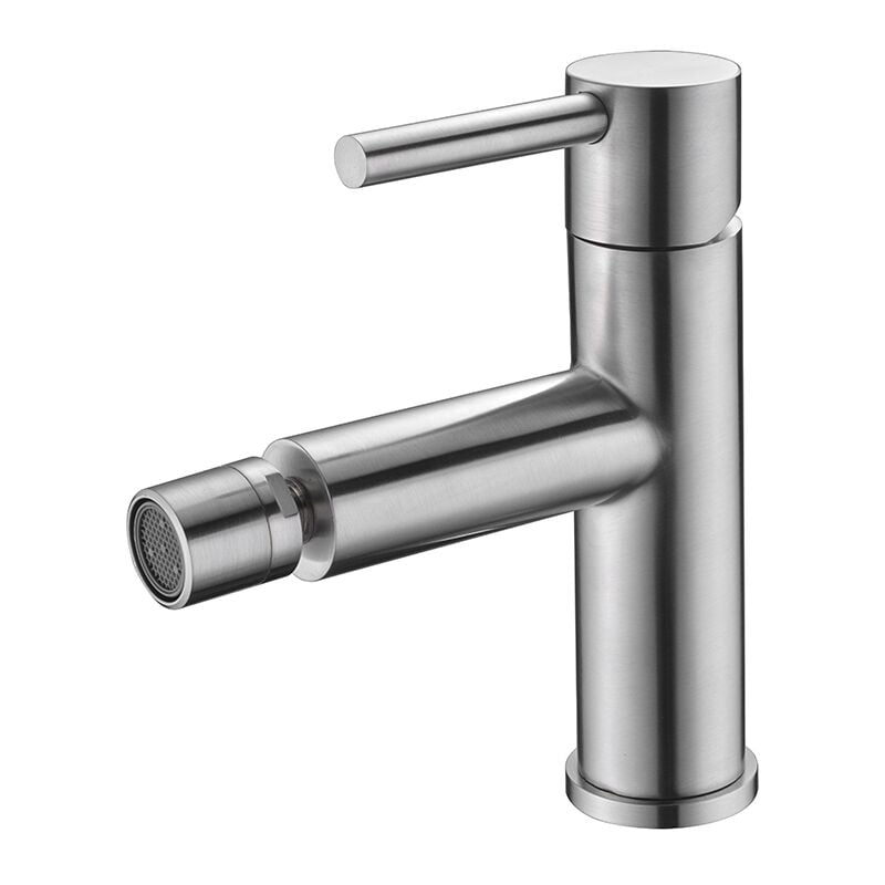 foto del prodotto imex rubinetto per bidet con monocomando modello mosca colore grigio finitura in acciaio 