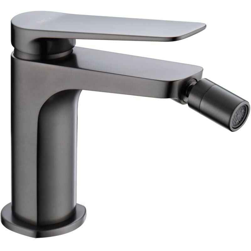foto del prodotto imex rubinetto per bidet con monocomando modello napoli colore nero finitura in metallo gun black 