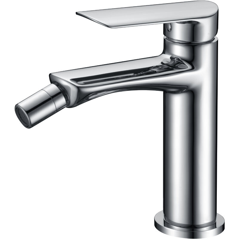foto del prodotto imex rubinetto per bidet con monocomando modello ural colore grigio finitura cromata 