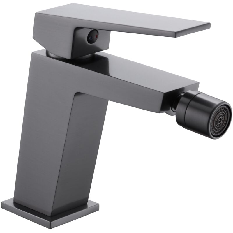 foto del prodotto imex rubinetto per bidet monocomando modello art colore nero finitura in gun metal 