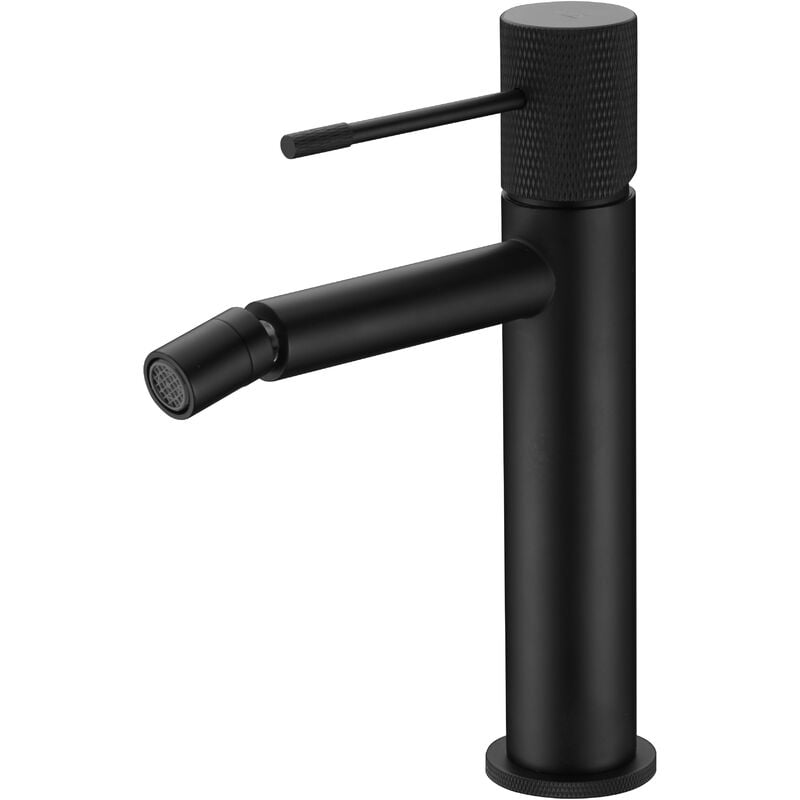 foto del prodotto imex rubinetto per bidet monocomando modello line colore nero finitura opaca 