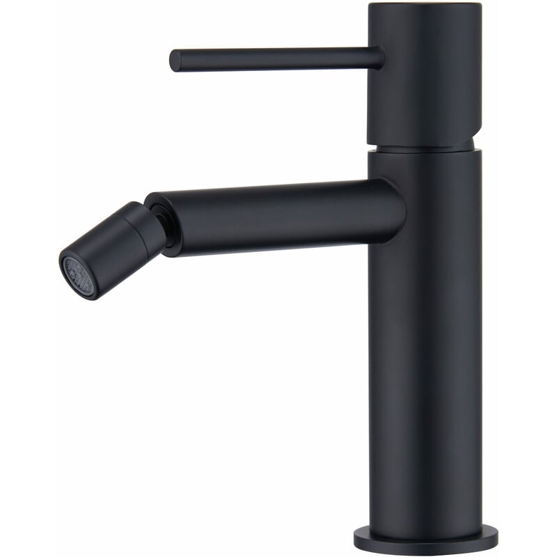 foto del prodotto imex rubinetto per bidet monocomando modello monza colore nero finitura opaca 