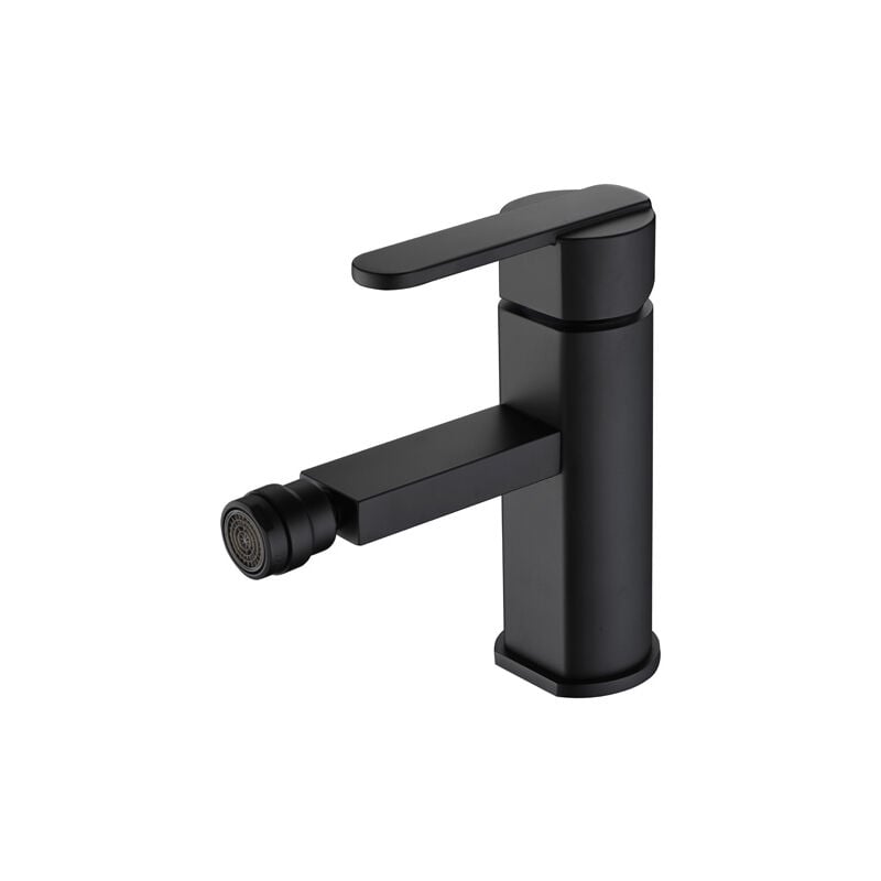 foto del prodotto imex rubinetto per bidet monocomando modello roma colore nero finitura opaca 