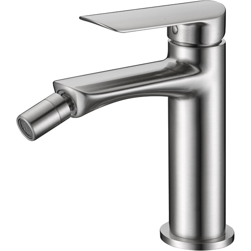 foto del prodotto imex rubinetto per bidet monocomando modello ural colore argento finitura in nichel 