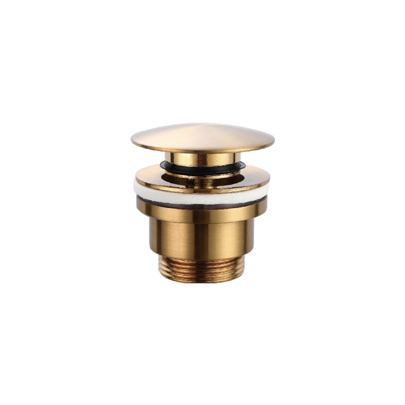 foto del prodotto imex valvola click clack oro finitura in oro spazzolato 