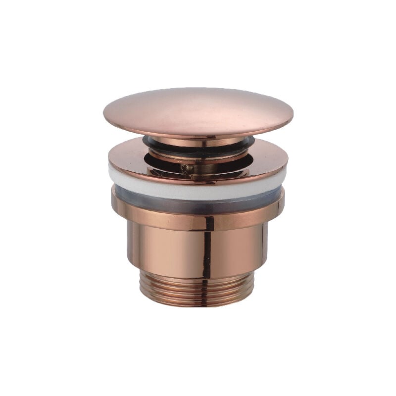 foto del prodotto imex valvola click clack oro rosa finitura in oro rosa spazzolato 