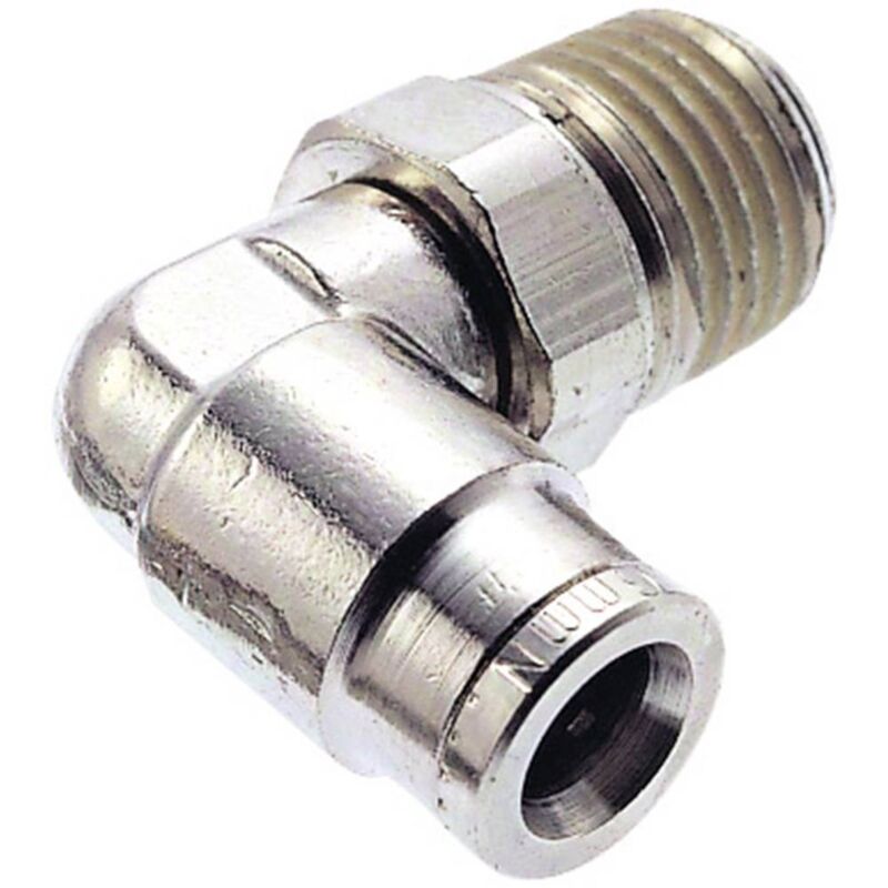 foto del prodotto imi norgren raccordo angolato orientabile 101470828 filetto esterno r1 4 tubo 8 mm 1 pz.
