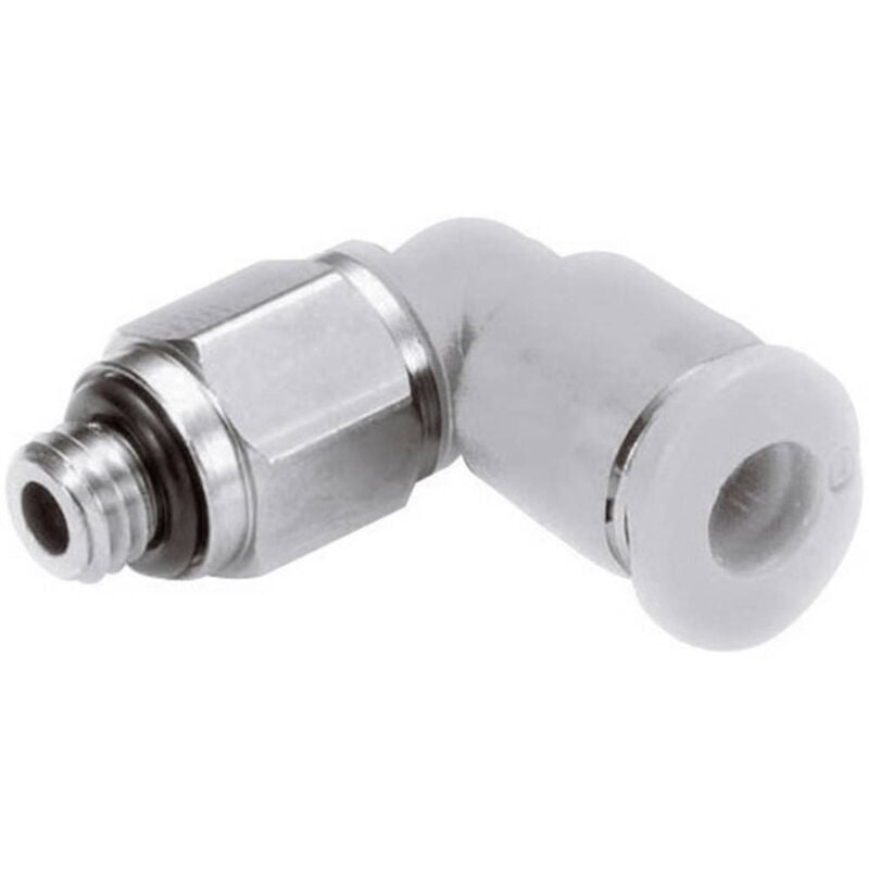 foto del prodotto imi norgren raccordo angolato orientabile m02470405 filetto esterno m5 tubo 4 mm 1 pz.
