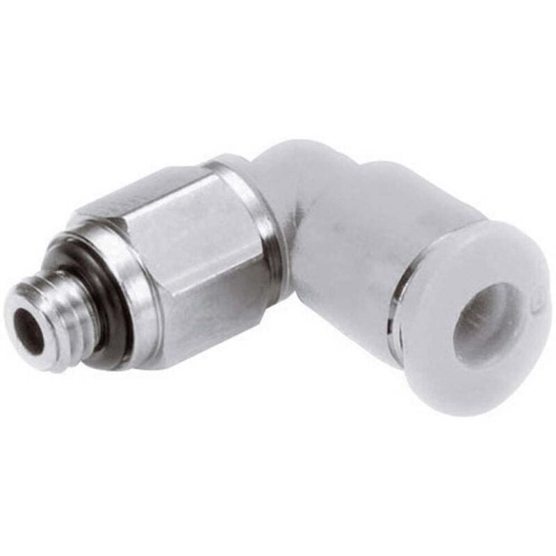 foto del prodotto imi norgren raccordo angolato orientabile m02470605 filetto esterno m5 tubo 6 mm 1 pz.