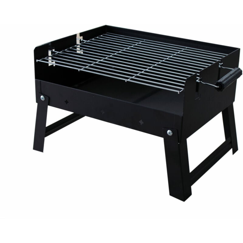 foto del prodotto imor - barbecue carbone portatile per 2-6 persone barbecue pieghevole portatile per picnic, viaggi, patio o campeggio in giardino - adventure