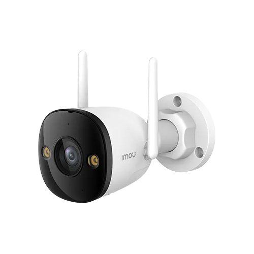 foto del prodotto imou bullet 3 3mp 2k da esterno. visione notturna full color, rilevamento umano con faretto e sirena, audio bidirezionale, ottica 2.8mm, ip67, powered by sense